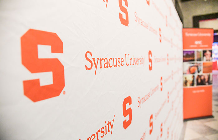Region event Syracuse University logo screen